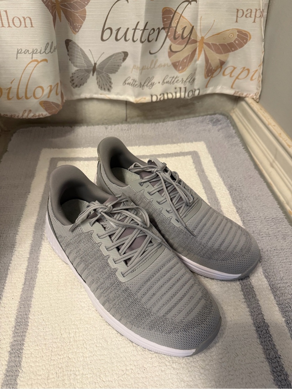 OrthoFeet Women’s Gray Knit Athletic Sneakers 10.5W